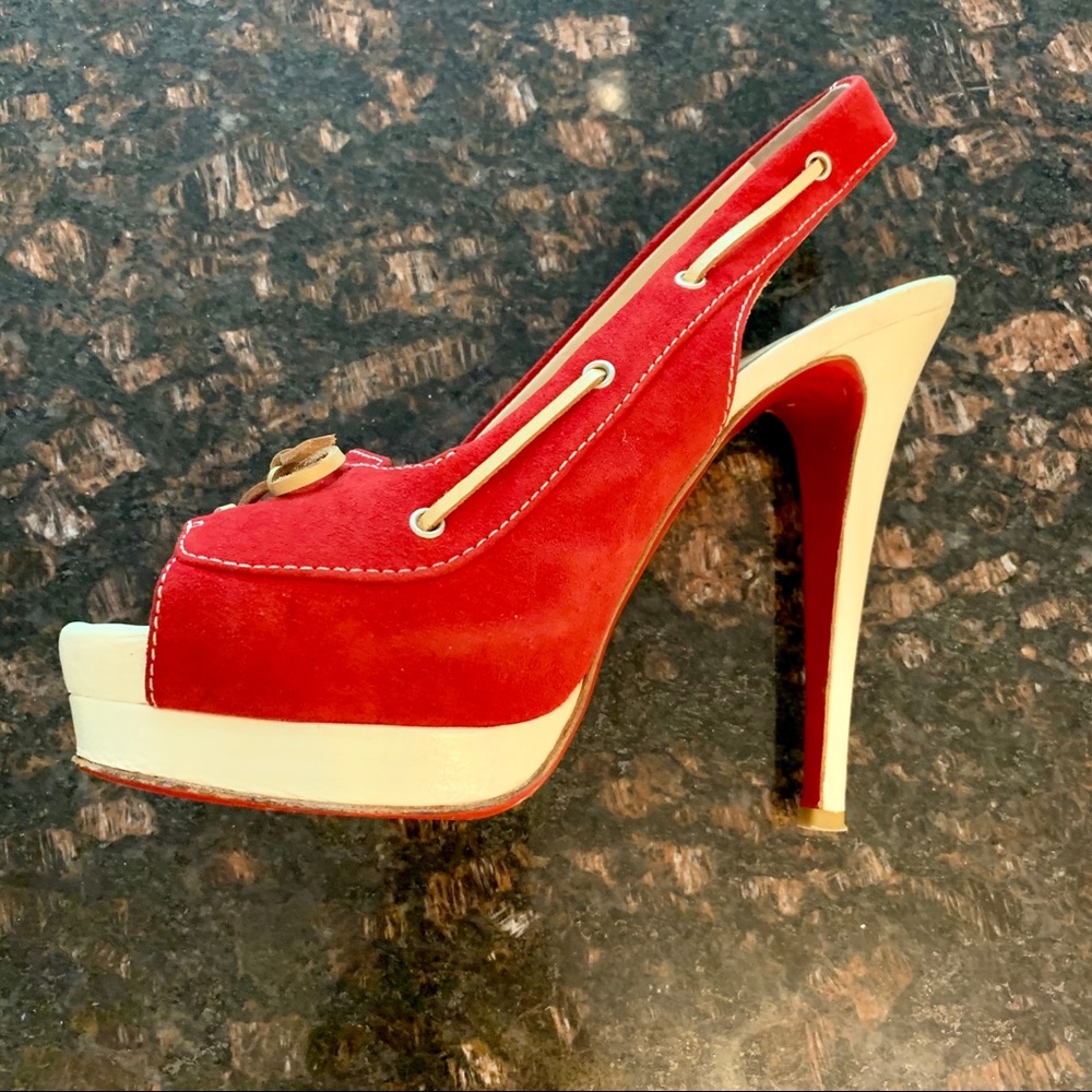 ✨SOLD✨Christian Louboutin Jefferson Peeptoe 140mm - Picture 6 of 11